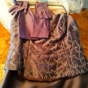 Floor Length Dusty Lavender Strapless Alfred Angelo Gown Size 6